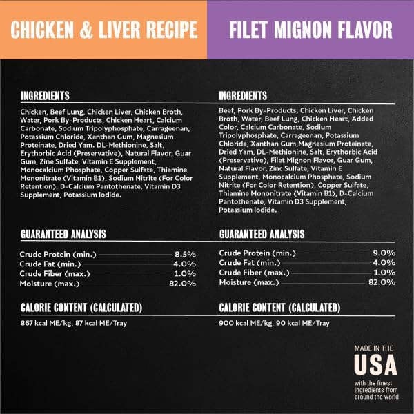 Cesar Classic Loaf in Sauce Wet Dog Food, Meaty Selects, 3.5 oz, 24 Count | Made in USA, Real beef or chicken #1 ingredient, no fillers or artificial flavors, slow-cooked, easy peel trays