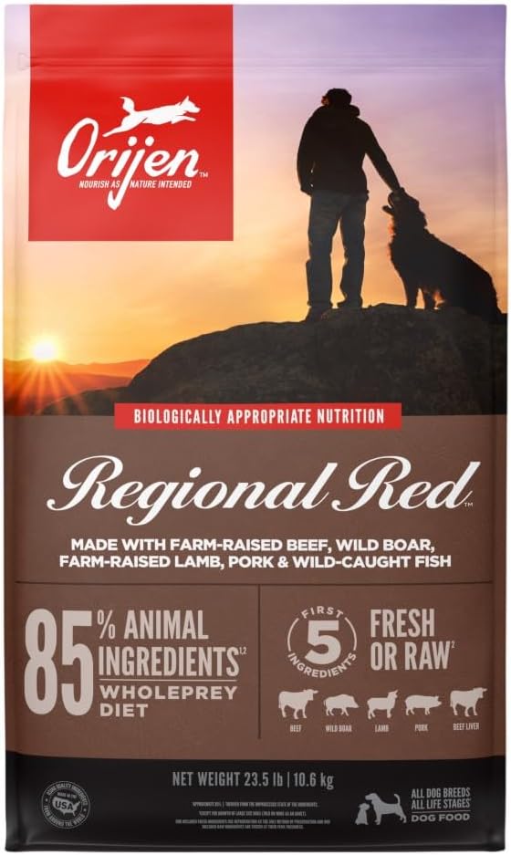 ORIJEN Grain Free WHOLEPREY Dry Dog Food Original Recipe 4.5lb. Bag | WHOLEPREY Ingredients, Grain Free, Made in the USA, Skin & Coat, Global Quality Ingredients