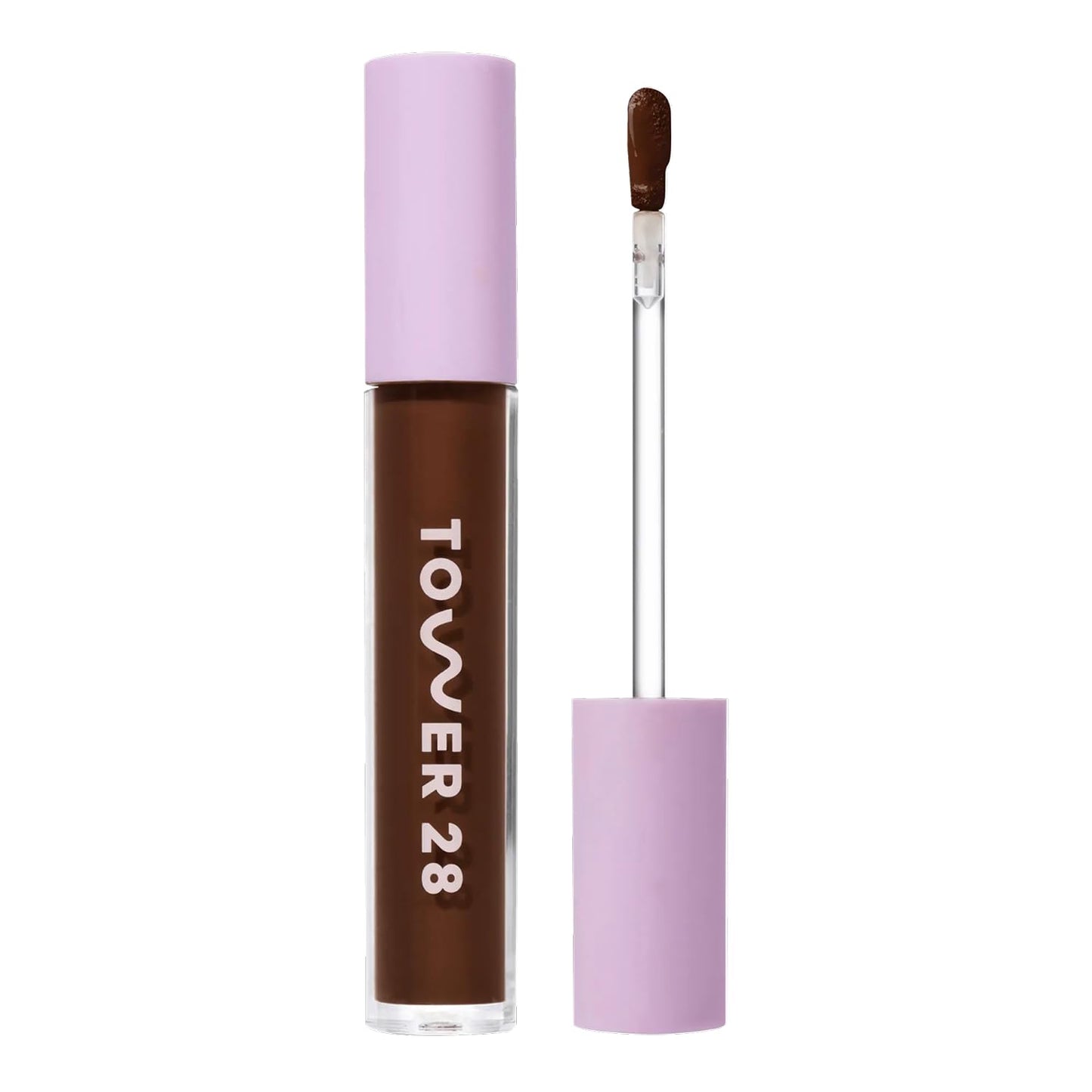Tower 28 Swipe Serum Concealer - Hydrating Medium-Full Coverage Concealer + Under Eye Brightener - Skin Care Infused Makeup with Hyaluronic Acid + Soothing Centella - 20 Rich/Neutral (0.22 oz)