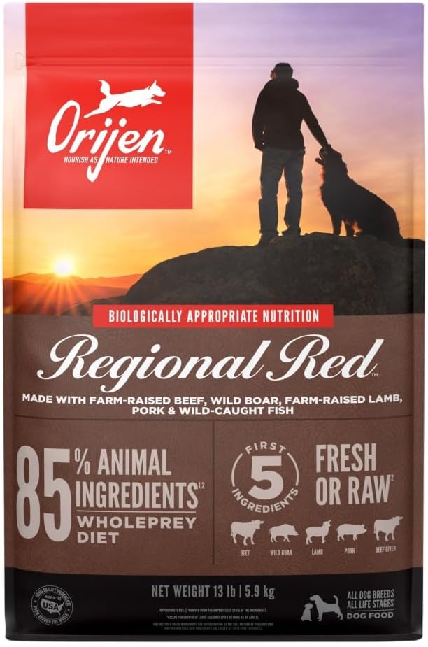 ORIJEN Grain Free WHOLEPREY Dry Dog Food Original Recipe 4.5lb. Bag | WHOLEPREY Ingredients, Grain Free, Made in the USA, Skin & Coat, Global Quality Ingredients