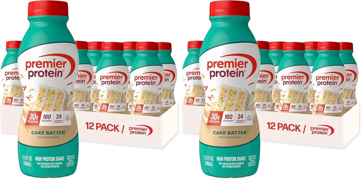 Premier Protein Shake, Chocolate, 30g High Protein, 12 Pack