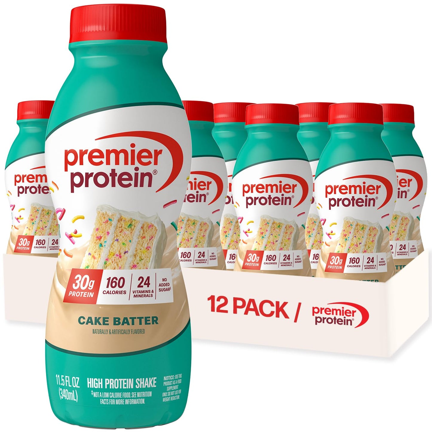 Premier Protein Shake, Chocolate, 30g High Protein, 12 Pack