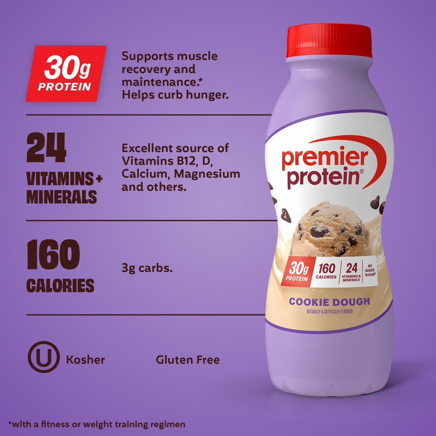 Premier Protein Shake, Chocolate, 30g High Protein, 12 Pack