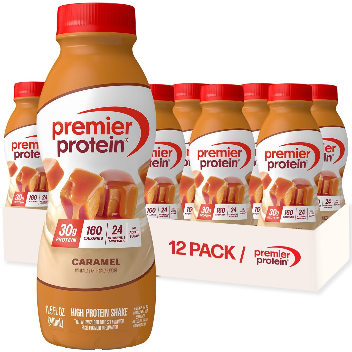 Premier Protein Shake, Chocolate, 30g High Protein, 12 Pack