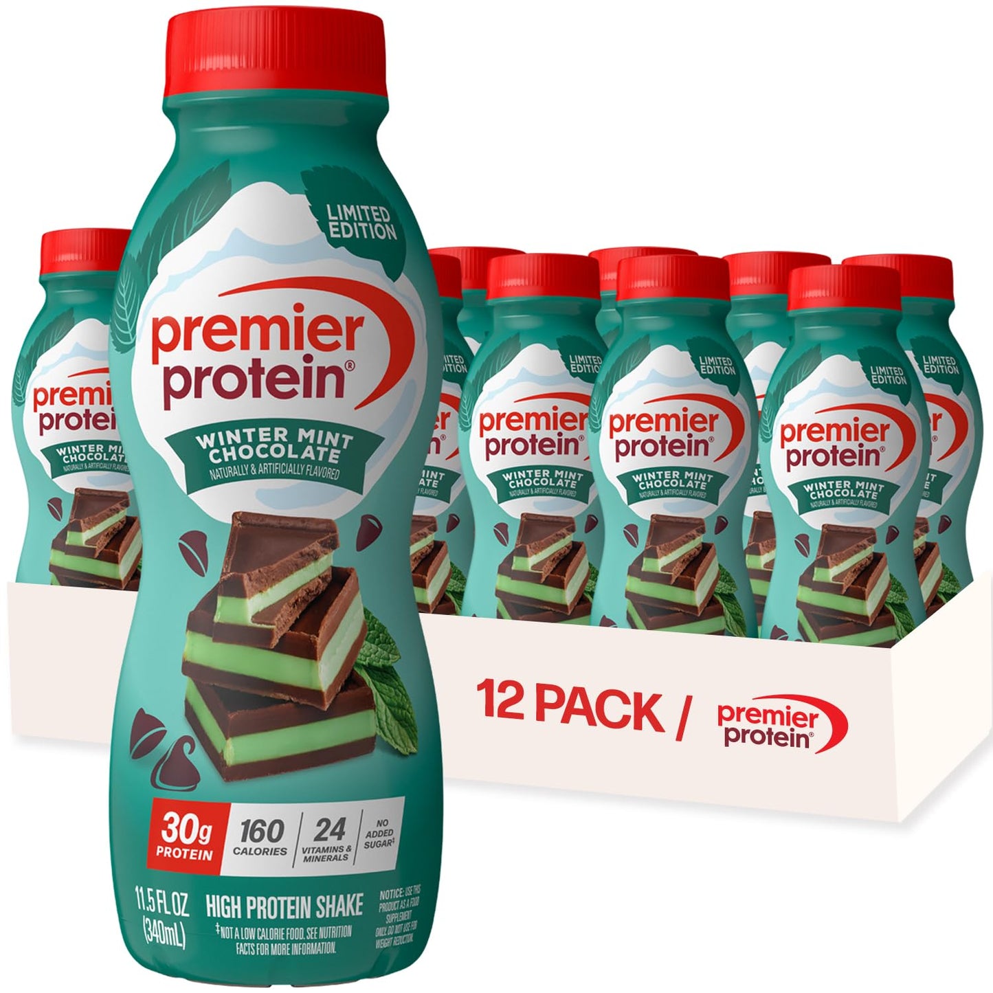 Premier Protein Shake, Chocolate, 30g High Protein, 12 Pack