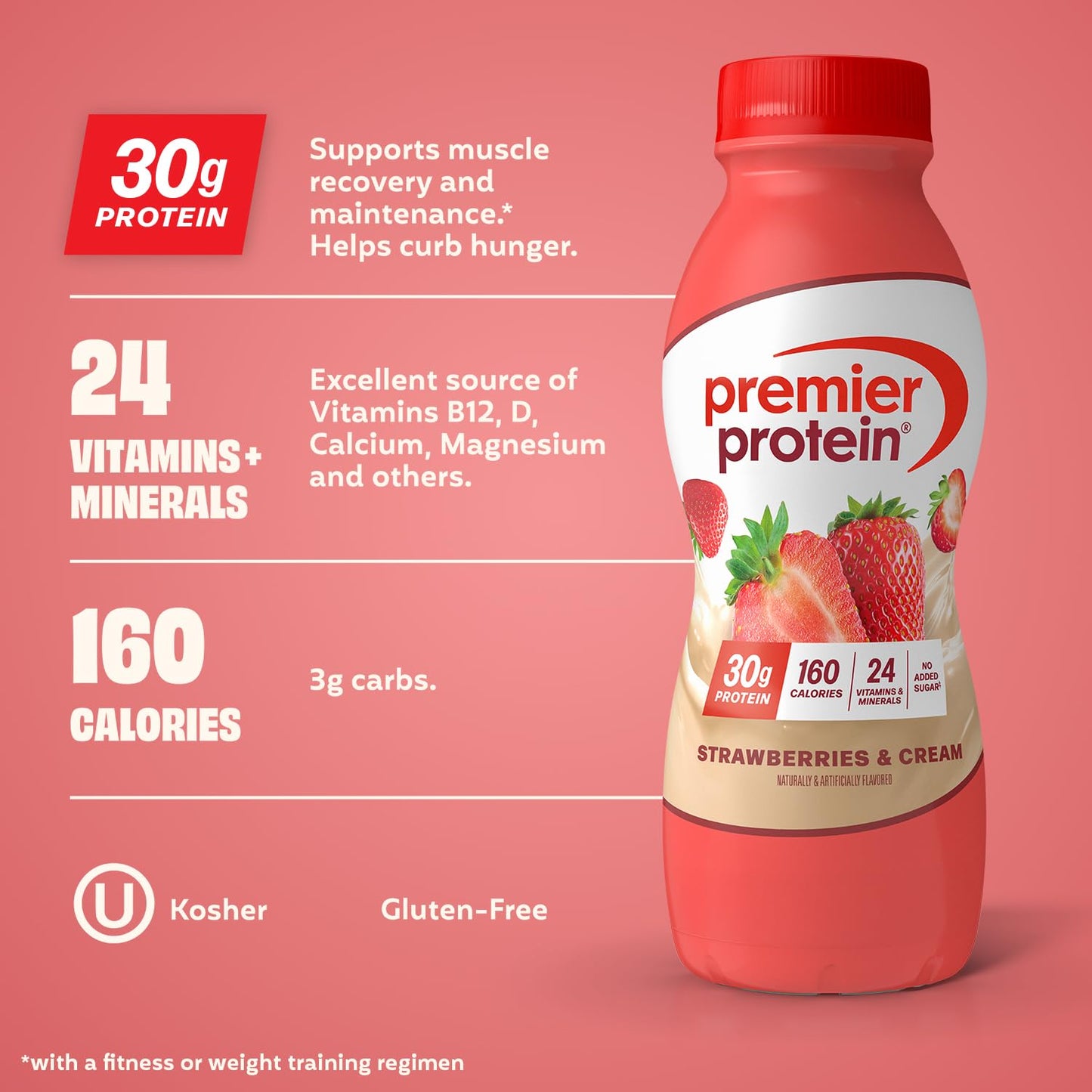 Premier Protein Shake, Chocolate, 30g High Protein, 12 Pack