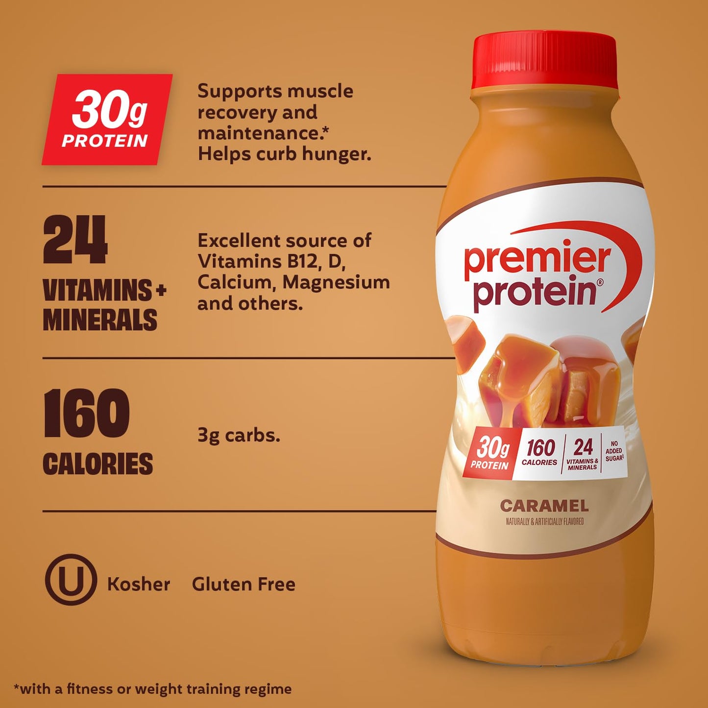 Premier Protein Shake, Chocolate, 30g High Protein, 12 Pack