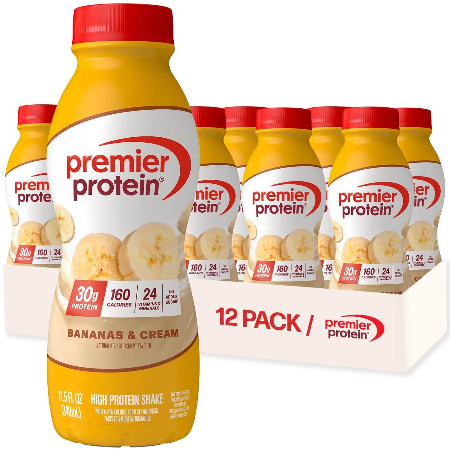 Premier Protein Shake, Chocolate, 30g High Protein, 12 Pack