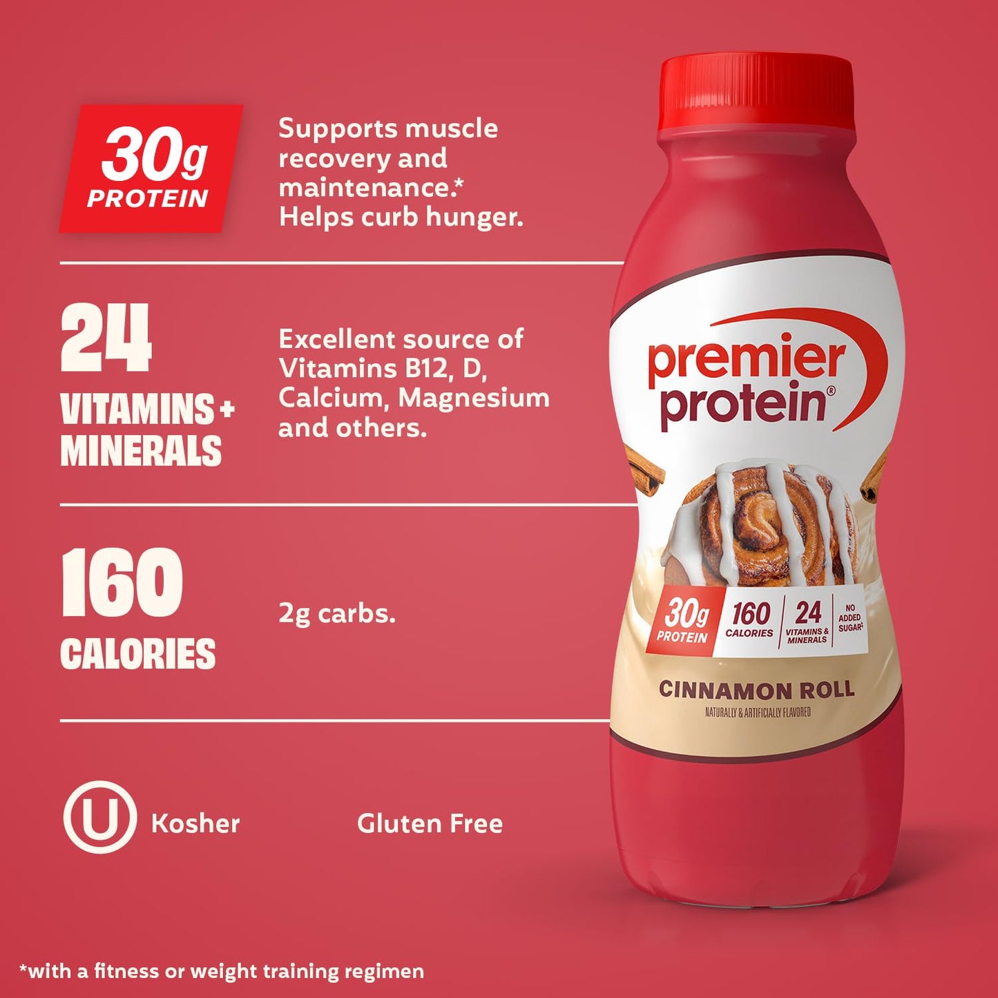 Premier Protein Shake, Chocolate, 30g High Protein, 12 Pack