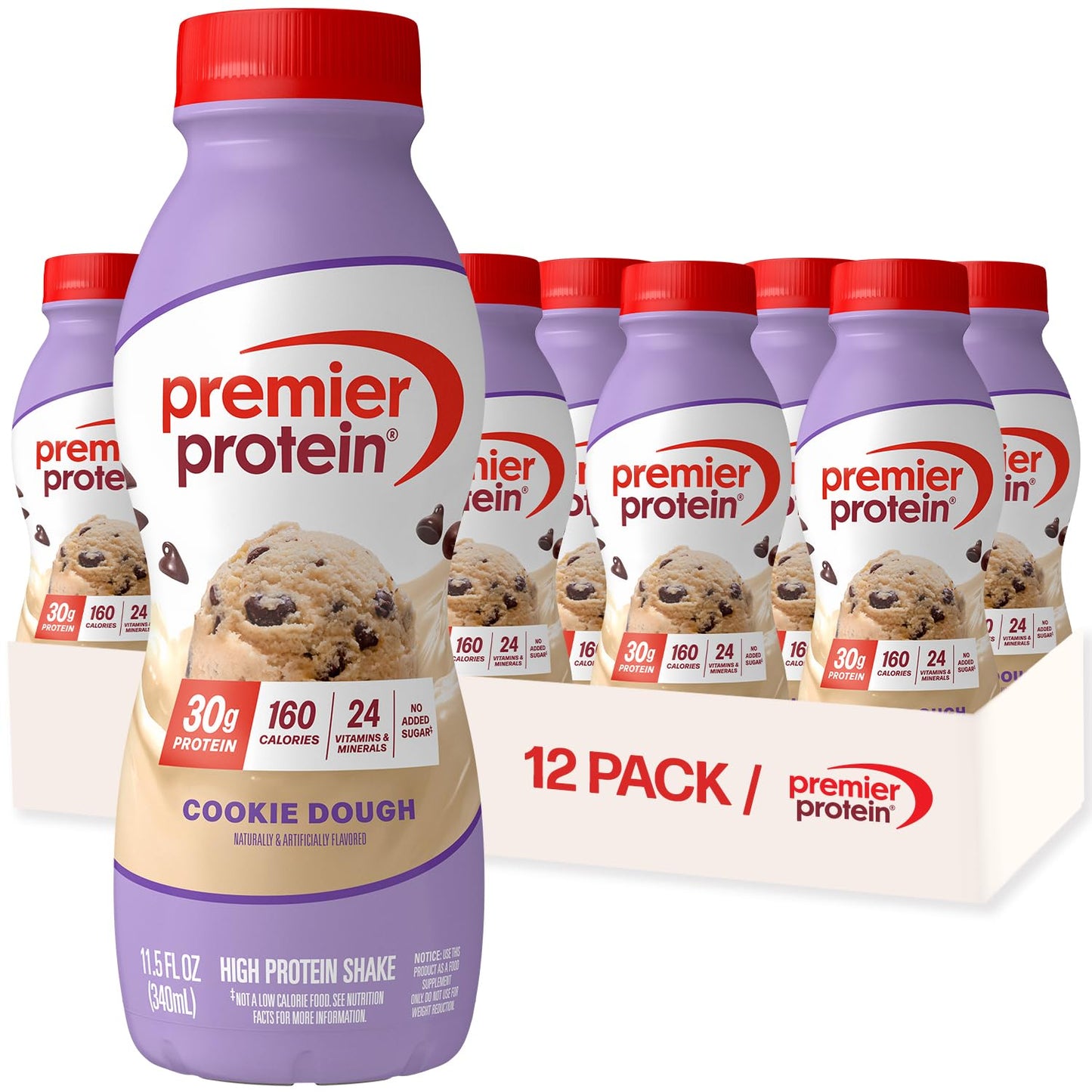 Premier Protein Shake, Chocolate, 30g High Protein, 12 Pack