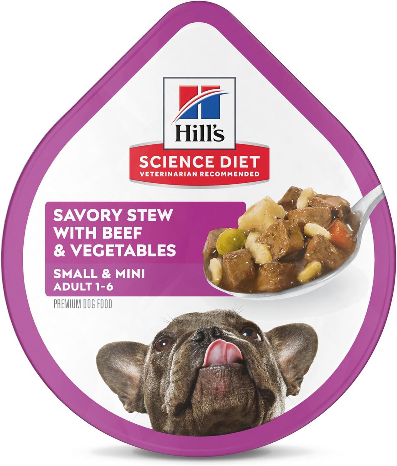 Hill's Science Diet Adult 1-6 Small & Mini Wet Dog Food Variety Pack | #1 Veterinarian Recommended, Chicken & Vegetables, Beef & Vegetables, 3.5 oz. Trays, 12-Pack