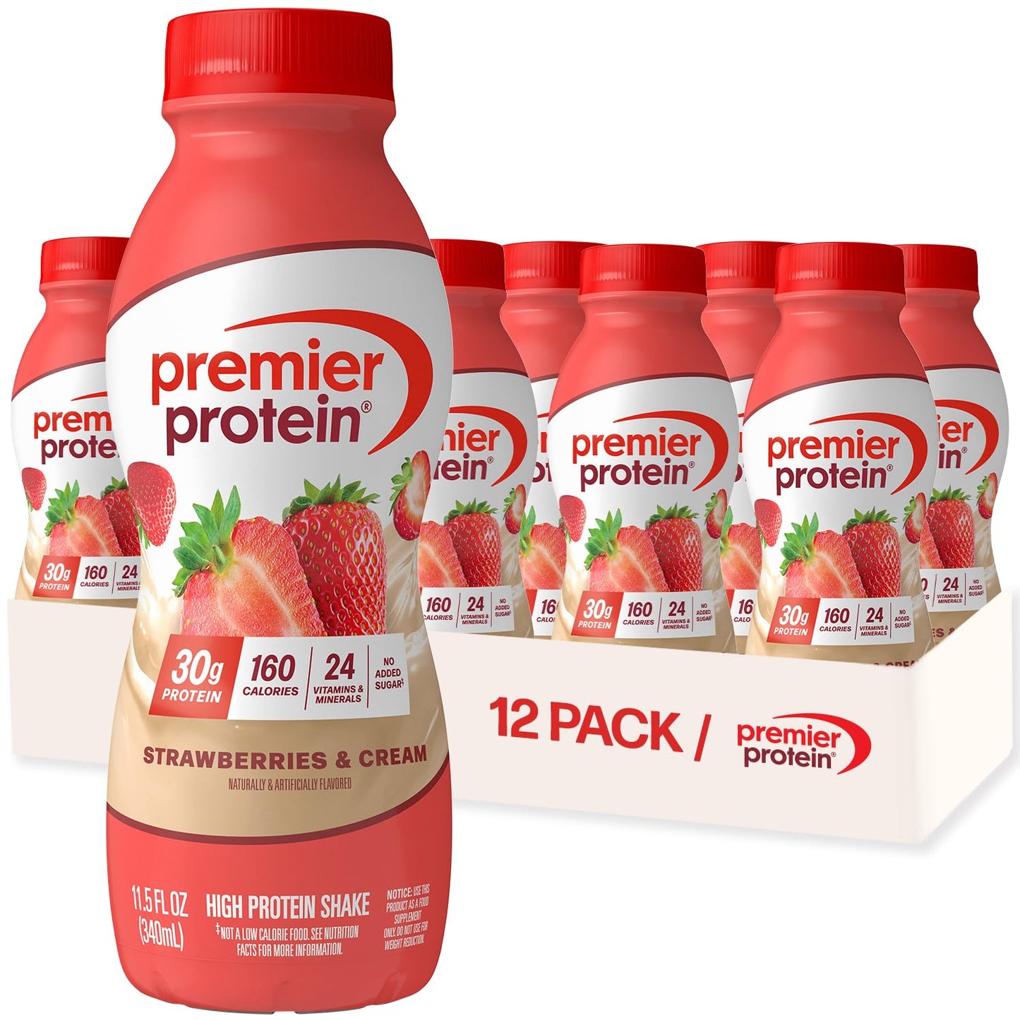 Premier Protein Shake, Chocolate, 30g High Protein, 12 Pack