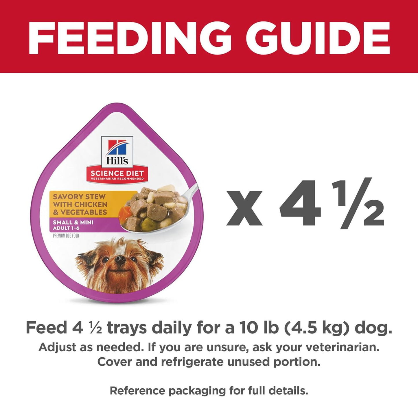 Hill's Science Diet Adult 1-6 Small & Mini Wet Dog Food Variety Pack | #1 Veterinarian Recommended, Chicken & Vegetables, Beef & Vegetables, 3.5 oz. Trays, 12-Pack