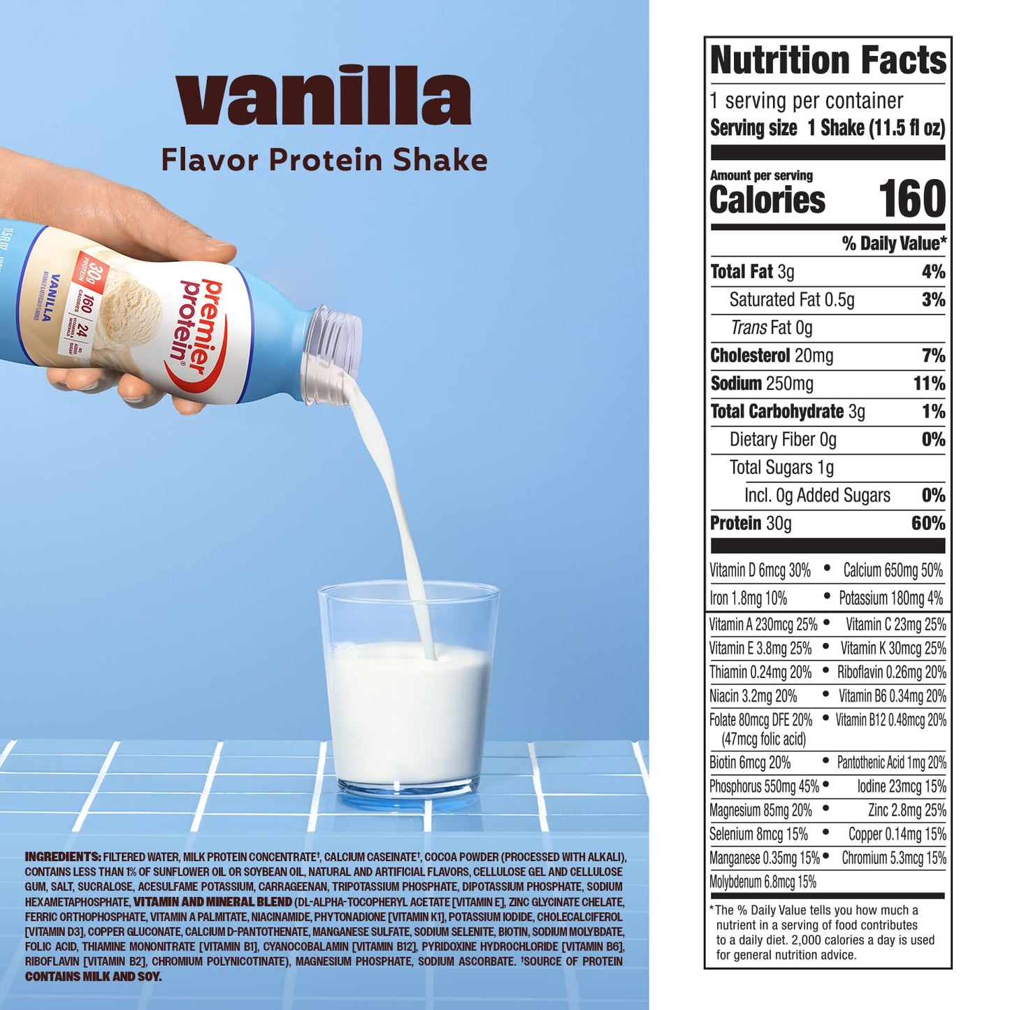 Premier Protein Shake, Chocolate, 30g High Protein, 12 Pack