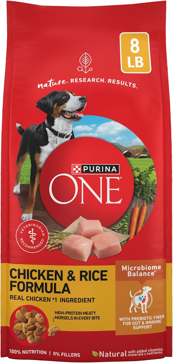 Purina ONE Chicken and Rice Formula Dry Dog Food - 16.5 lb. Bag