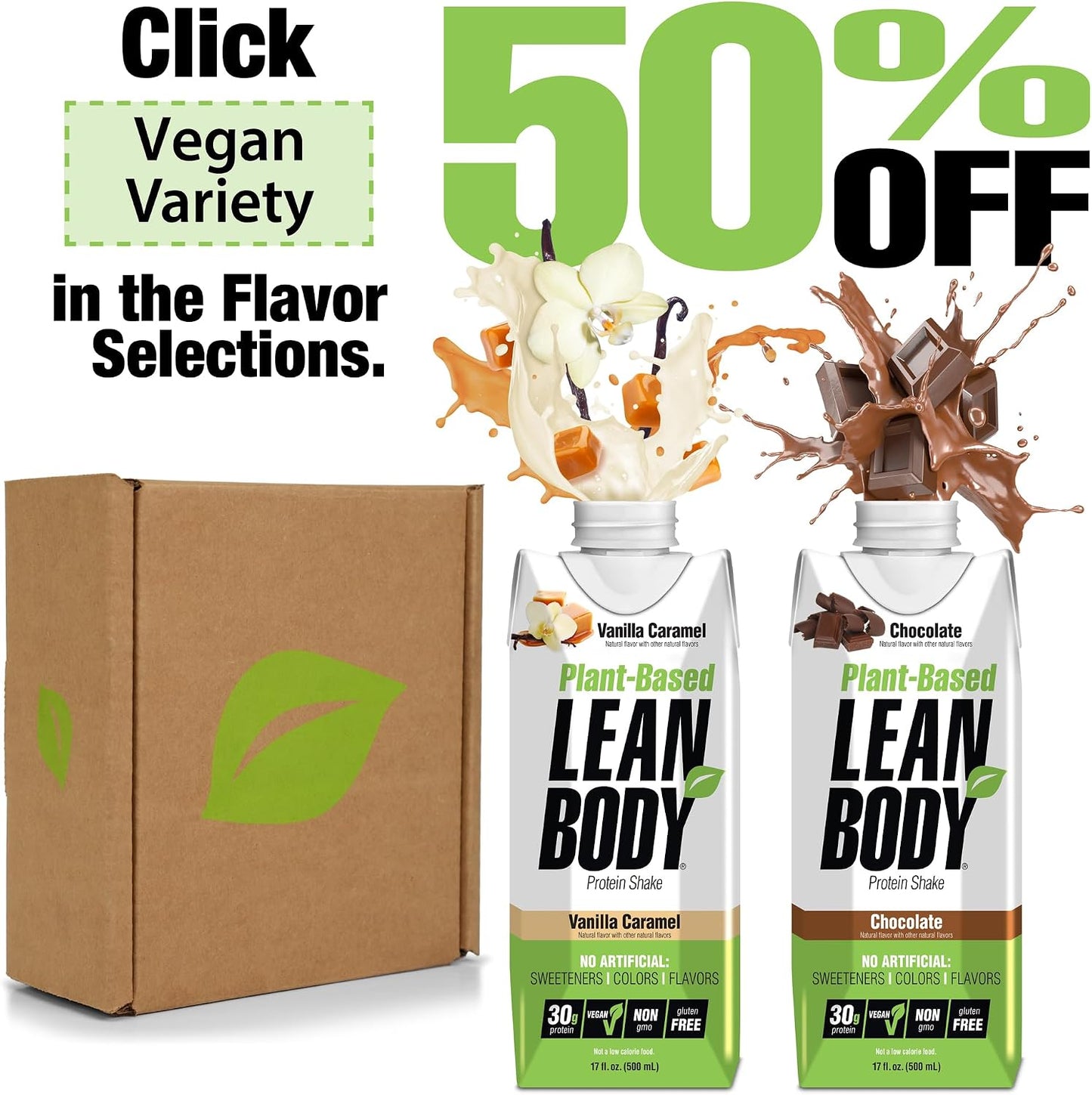 Labrada Lean Body Ready-to-Drink Chocolate Protein Shake, 40g Protein, Whey Blend, 0 Sugar, Gluten Free, 22 Vitamins & Minerals, LABRADA, 17 Fl Oz (Pack of 12)