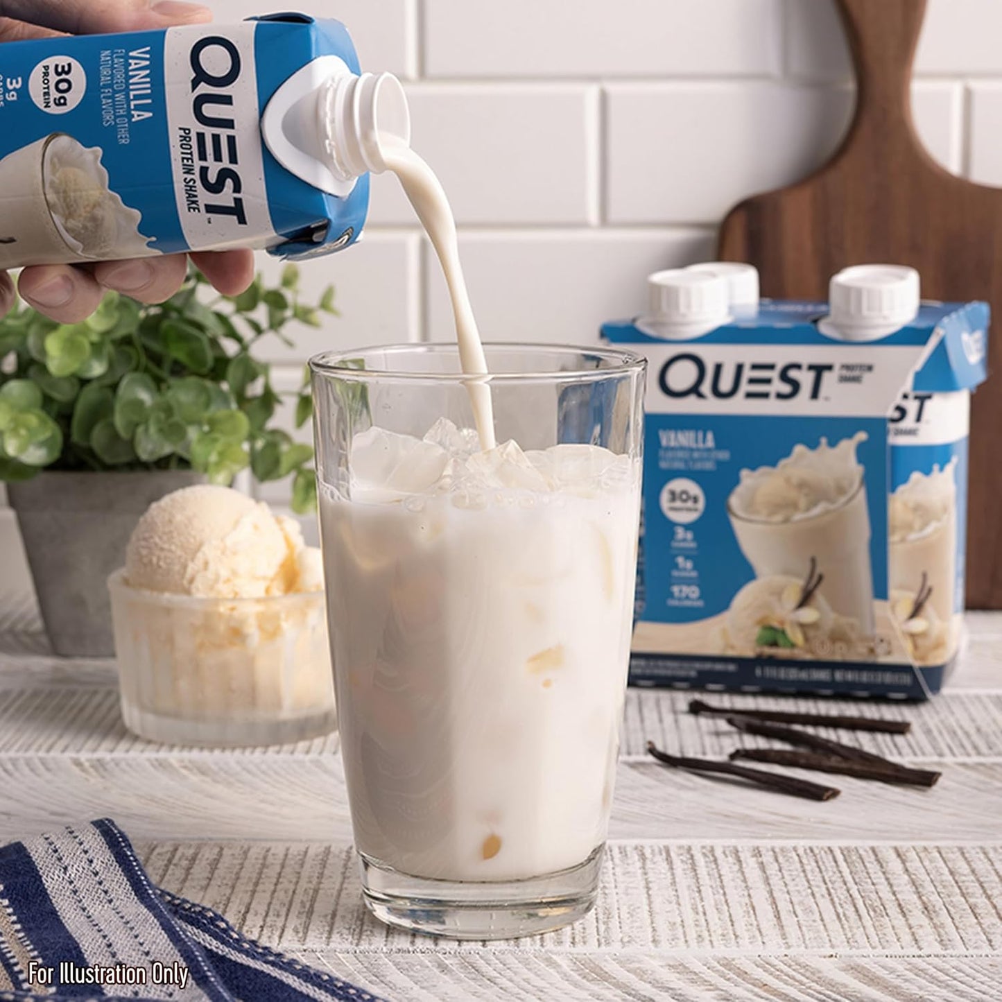 Quest Nutrition Ready to Drink Salted Caramel Protein Shake, 30g Protein, 3g Net Carbs, Gluten Free, Keto Friendly, 11 fl.oz 4 Count(Pack of 3)