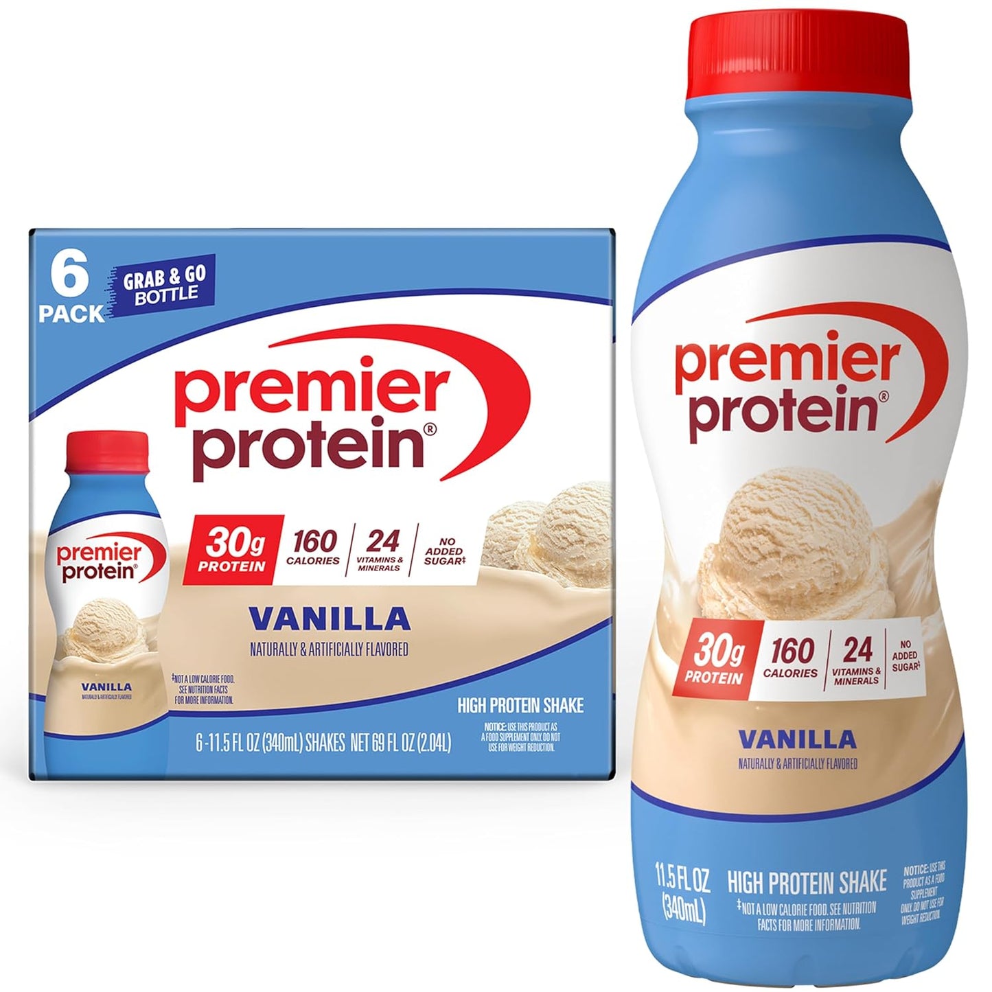 Premier Protein Shake, Chocolate, 30g High Protein, 12 Pack