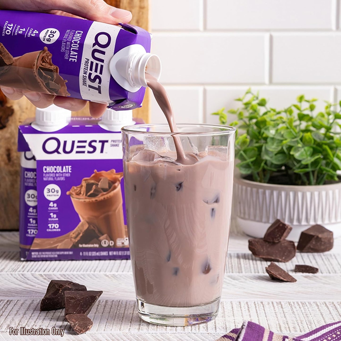 Quest Nutrition Ready to Drink Salted Caramel Protein Shake, 30g Protein, 3g Net Carbs, Gluten Free, Keto Friendly, 11 fl.oz 4 Count(Pack of 3)