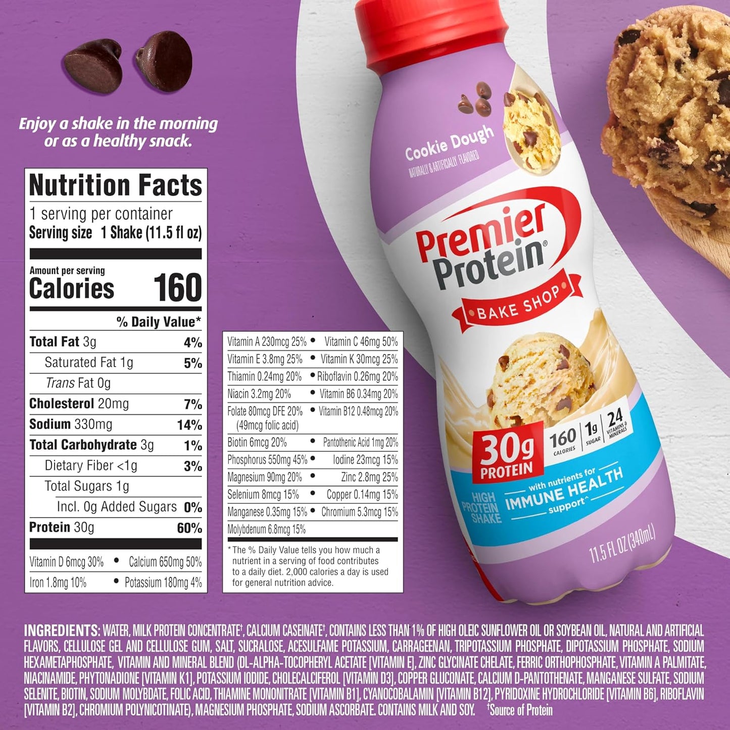 Premier Protein Shake, Chocolate, 30g High Protein, 12 Pack